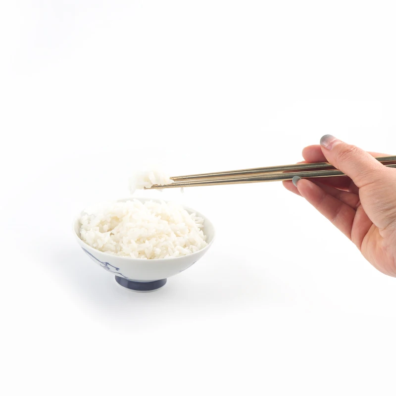 MARCH EXPO Recommend Customized Logo 304 Stainless Steel Metal Chopstick With PVD Plated Colorful Korean Japanese Chopsticks