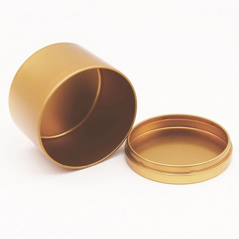 Manufacturer of high quality tin cans with wooden lid effect candle cans