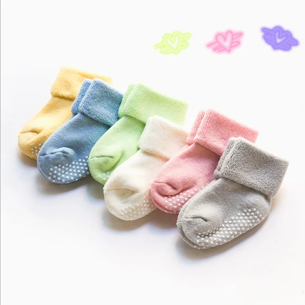 wholesale lovely children infant newborn kid 3D cartoon knit anti-slip soft baby socks