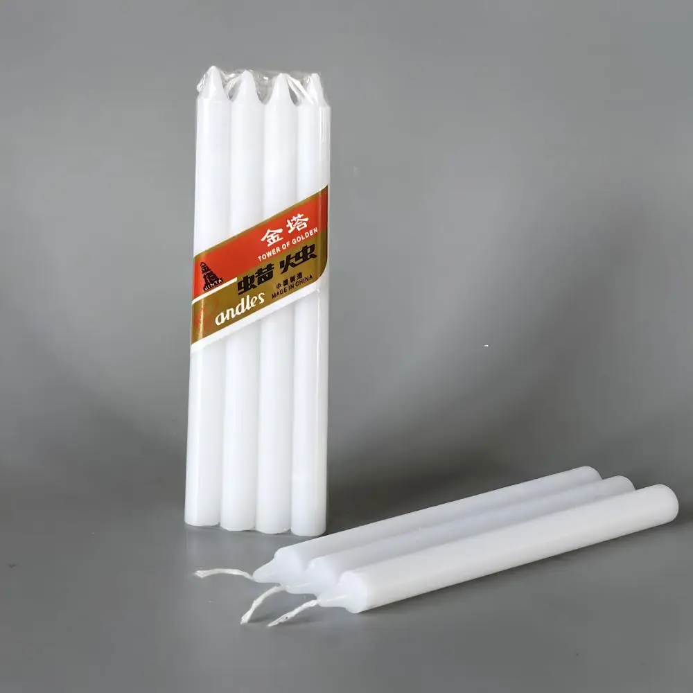 libya candles10pcs Burning Non Drip Lighting  White paraffin wax made factory