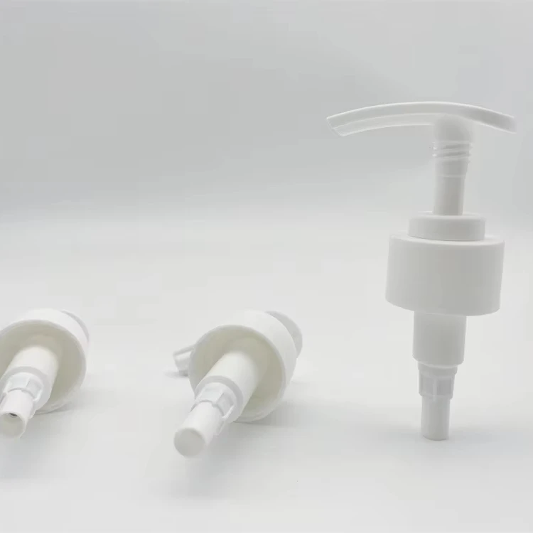 White plastic screw lotion pump 28/410
