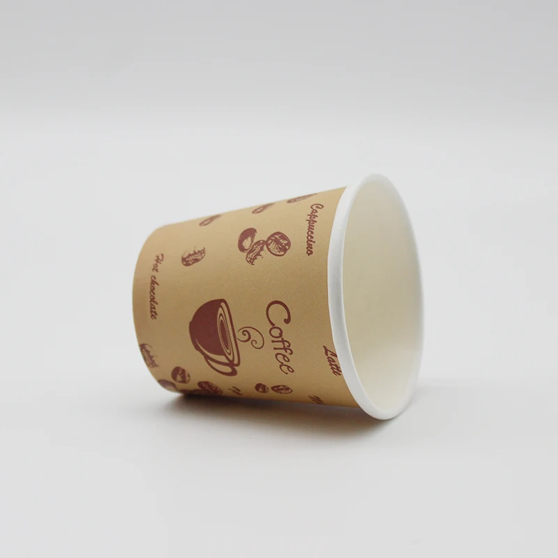 
6oz Manufacturer Wholesale Single Wall Printed Hot Drinks PE Paper Cup 