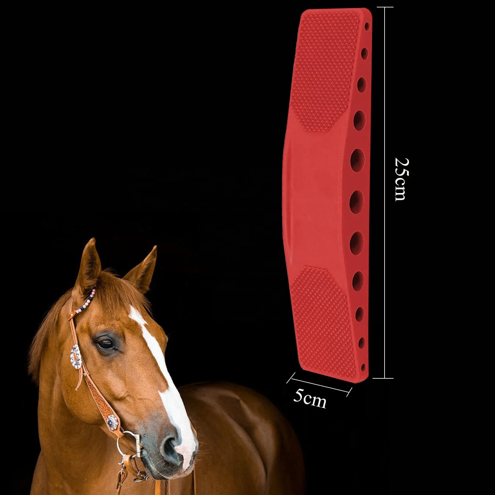 6in 1 Shedding Grooming Massage Brush Horse Haire Brush Pet Grooming Brush for Horses Dogs Comb Washing Massage Grooming & Shed