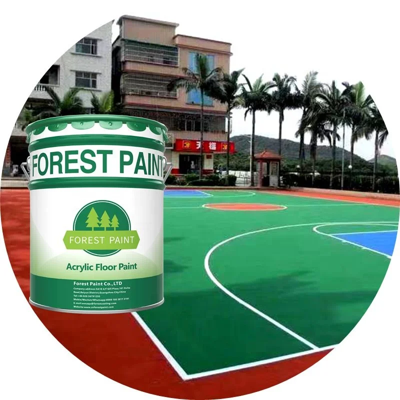Direct factory sale price washable epoxy rubber floor paint sports flooring coating for outside