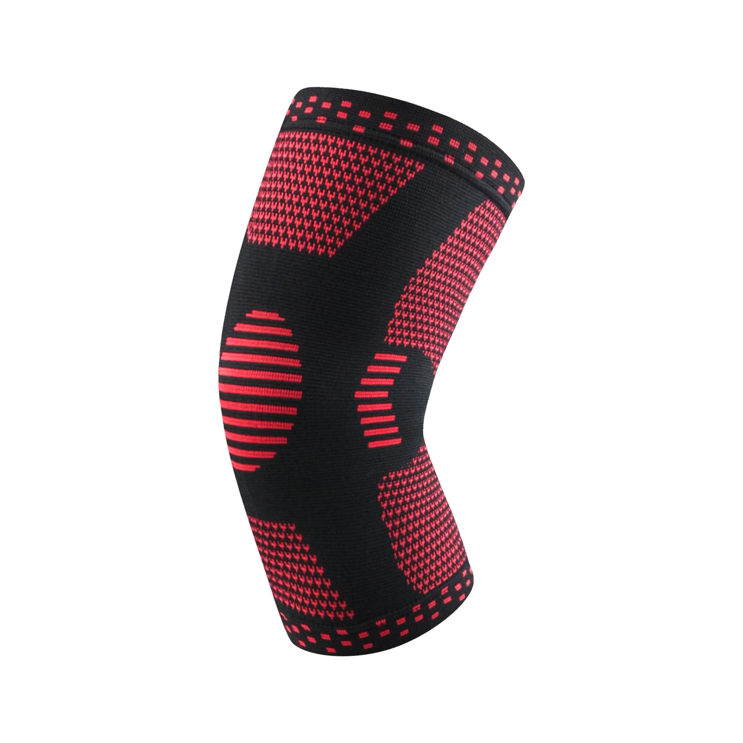 Custom Sports Nylon Spandex Compression Sleeve Basketball Knee Pads OEM Non-slip Knitting Knee Brace for Meniscus Tear Arthritis