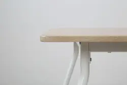 Modern design rectangle dining room table and chairs set wood tabletop metal legs dining table set 4 seater for home restaurant