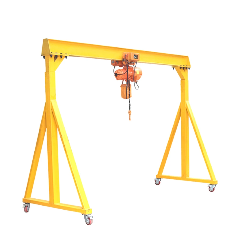 Hot sale customized single girder 5tons outdoor gantry crane lifting steel structure