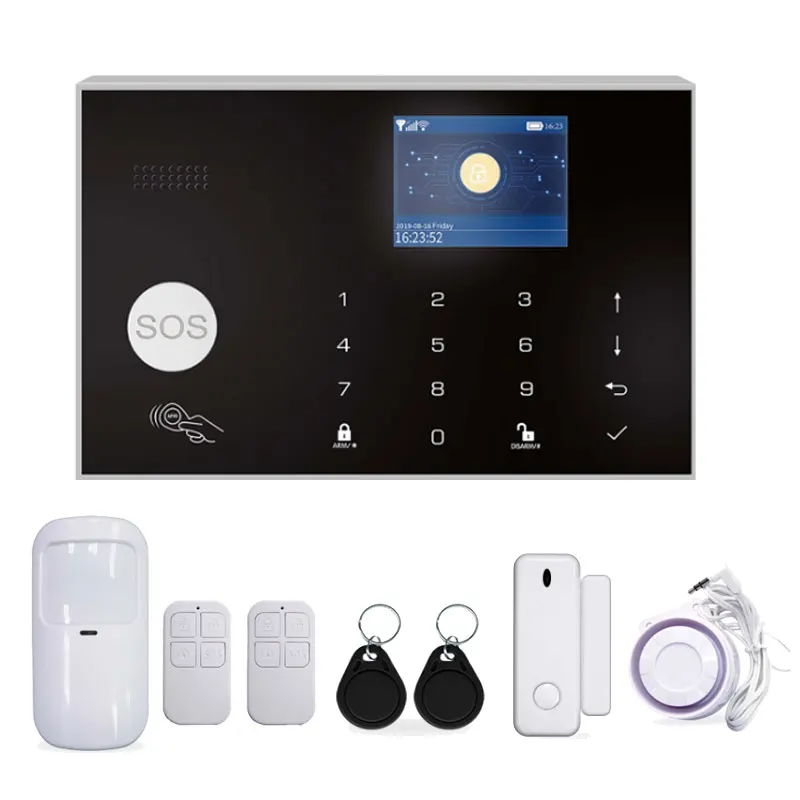 Hot Sale Sistema de alarma de seguridad WiFi GSM 2G and 4G model alarm system for home use