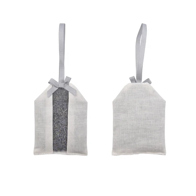 
Wholesale Linen and organza natural 5A food grade lavender sachet bag 