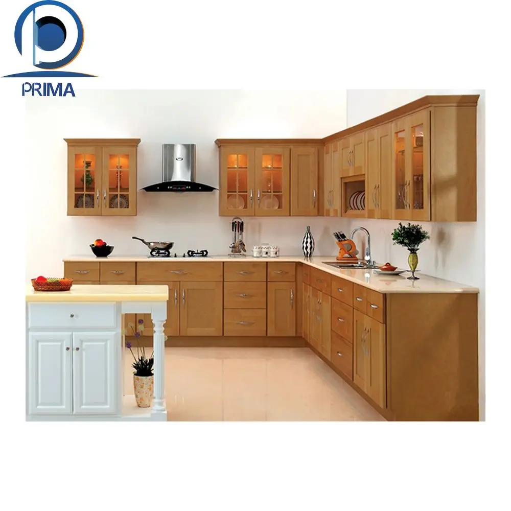 Modern Wooden Furniture Shaker Style Solid Wooden Kitchen Cabinet