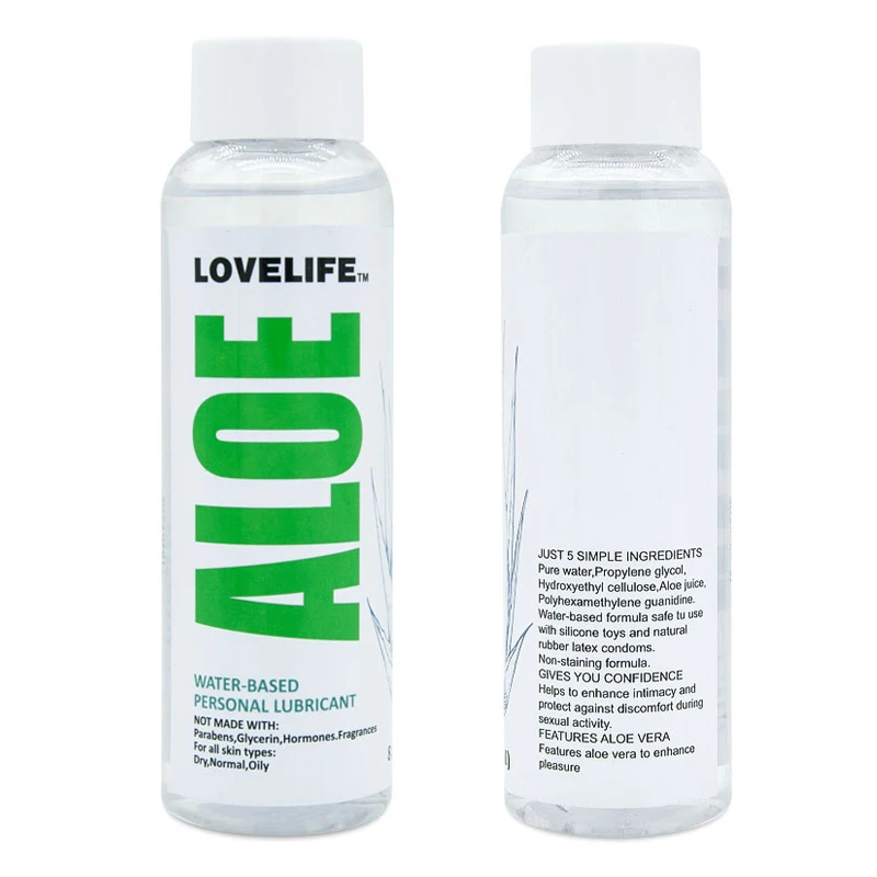 8 Oz Paraben Free Aloe Personal Lubricant Organic Water Based Long Lasting Lube For Sex  Lubricant For Sensitive Skin