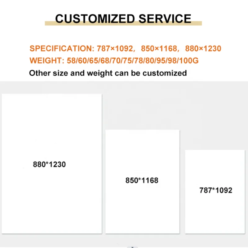 Factory Direct Sale 50 gsm White Woodfree Uncoated Offset Printing Paper For Notebook