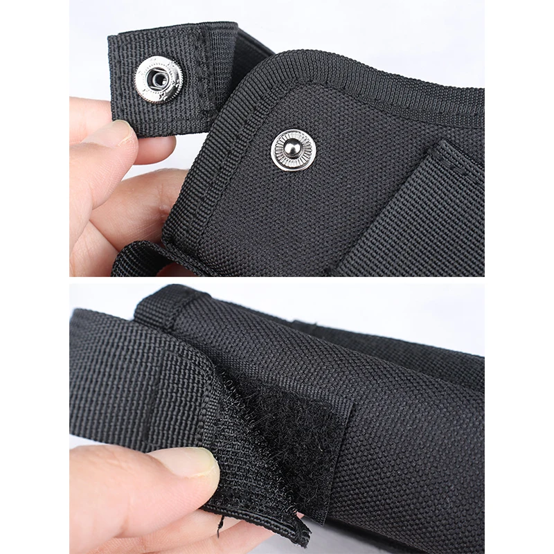Universal Molle Tactical 9mm Belt Black Nylon Security Duty Pouch Shoulder Concealed Carry Tools Sling Gun Holster Bag