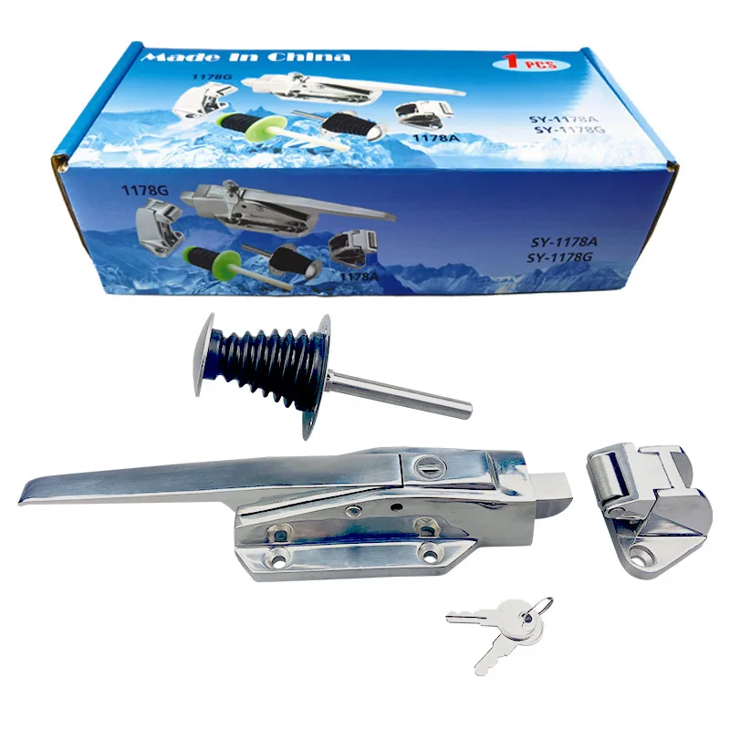 Industrial Durable 304 Stainless Steel 1178 Cold Room Storage Door Lock Latch Handle for Freezer Doors