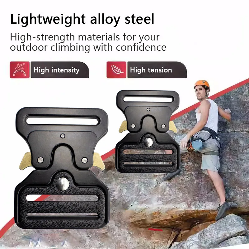 Jensan Custom Good Quality 38mm Tactical Buckle Adjustable Quick Side Release Buckle For Full Body Harness