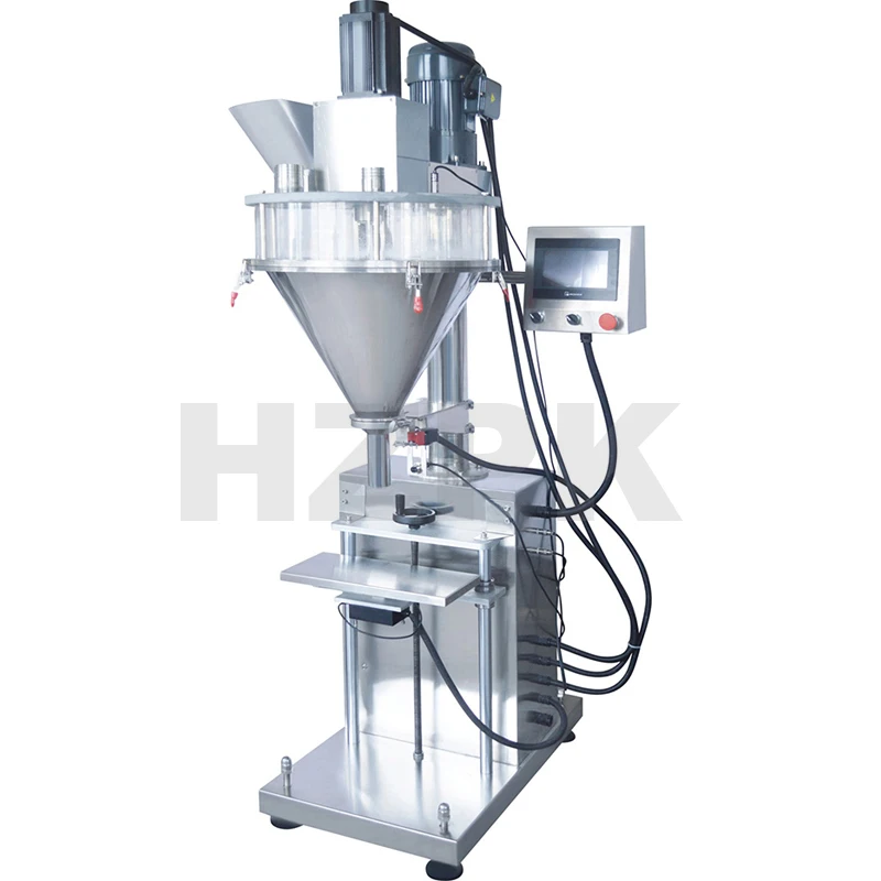 HZPK HZF-B Semi-Auto powder filling machine with weighing, auger filler for spice, milk powder