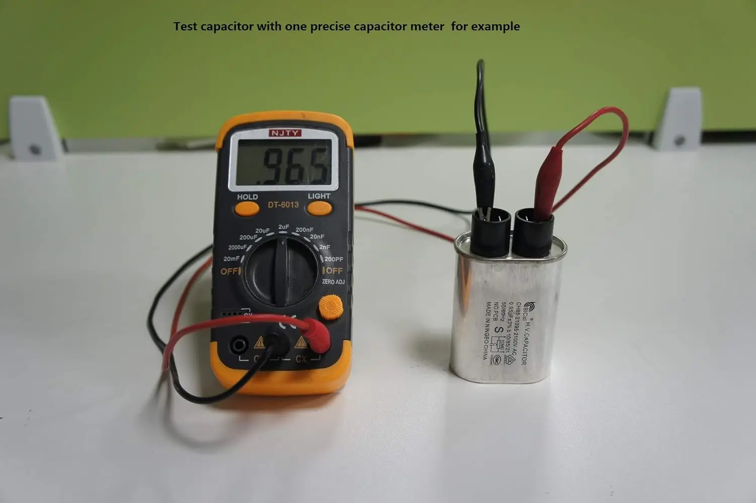Universal Household Microwave HV Capacitor Replacement 2100V 0.91uF MFD Compatible Ch85 21091 AC H.V.Capacitor 10/85/21 50/60Hz