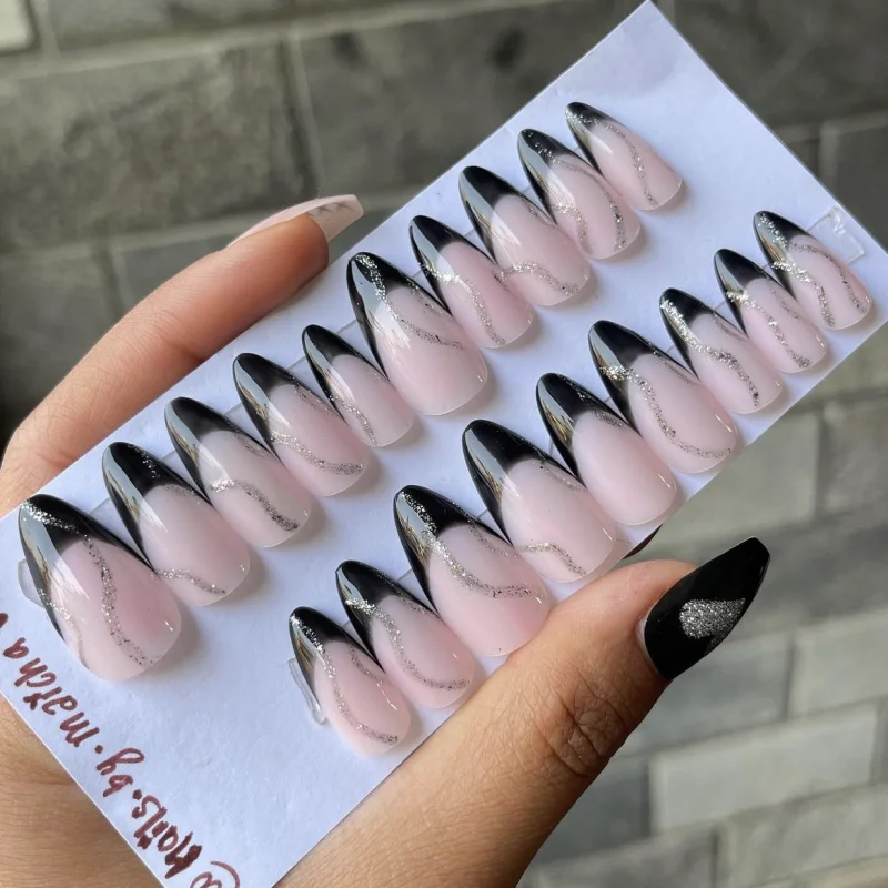 factory acrylic powder Nail Art faux ongles uas postizas coffin press on nails supplies 2024 new press on nails