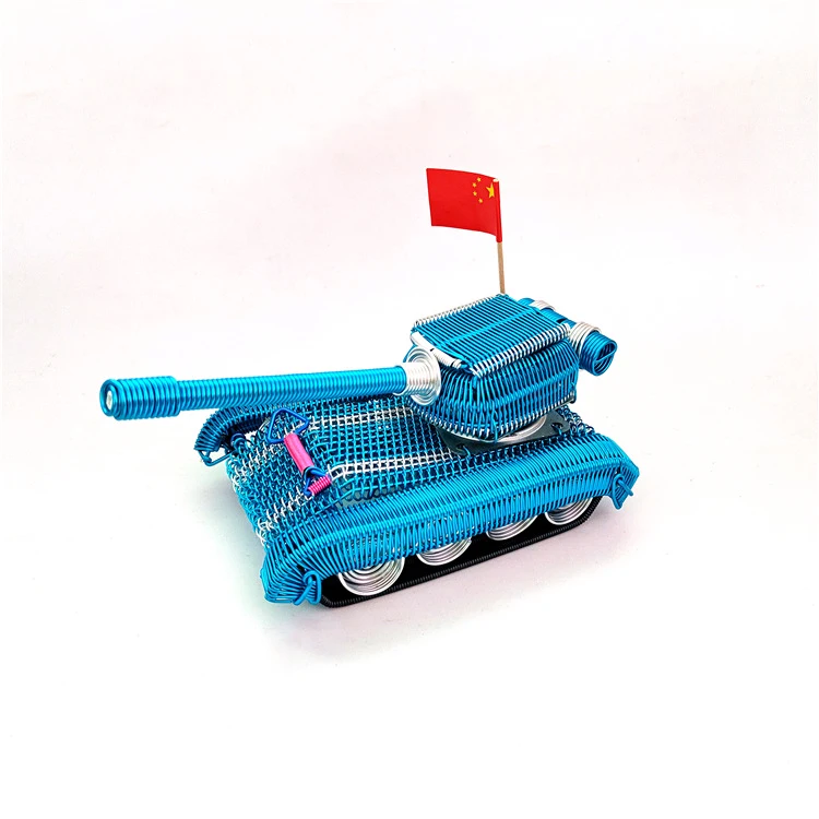 Excellent Handicrafts Creative model tank  Aluminium Wire  metal tank model tanks miniature model