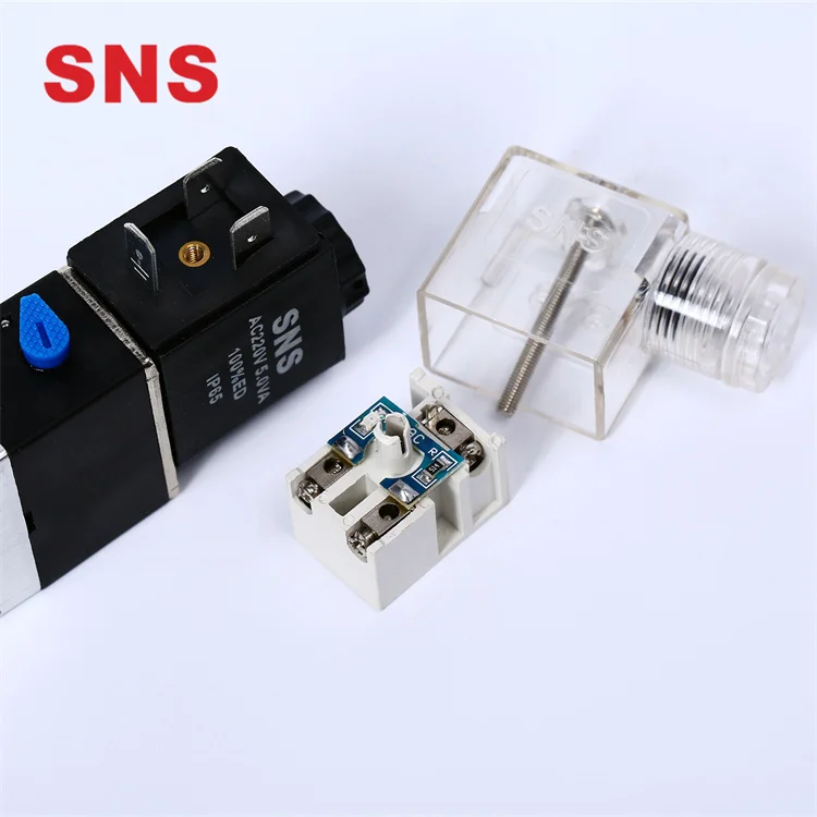 Manufacture Low Price Pneumatic Control Element 4v110 4v210 4v410 4v310 4v Series Solenoid Valve