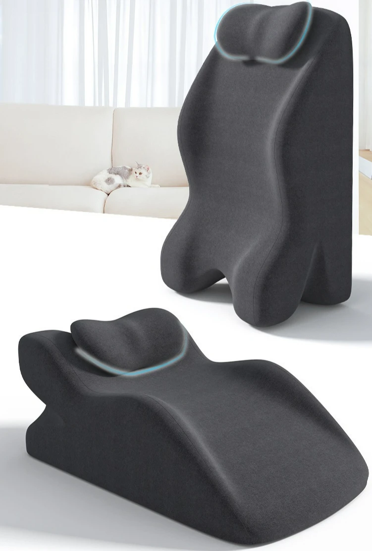 Factory wholesale bed sleeping pillow memory cotton lower leg lift pad lumbar support pad