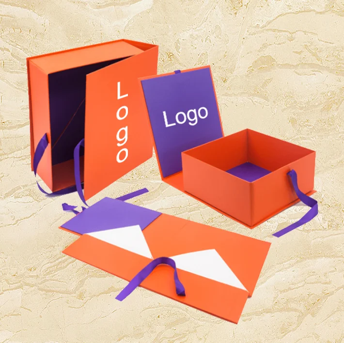 magnetic boxes Custom gift packaging Printed Blank Shoe Boxes With Handle Apparel Book Cardboard Clothing Box Hat