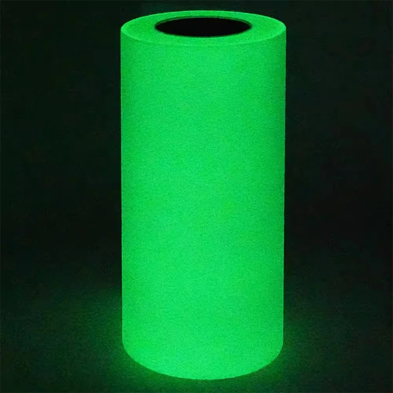 Self-Adhesive Vinyl Tape Luminous Photoluminescent Film Material Glow Dark PU Clothing Printing Custom Size DTF Model