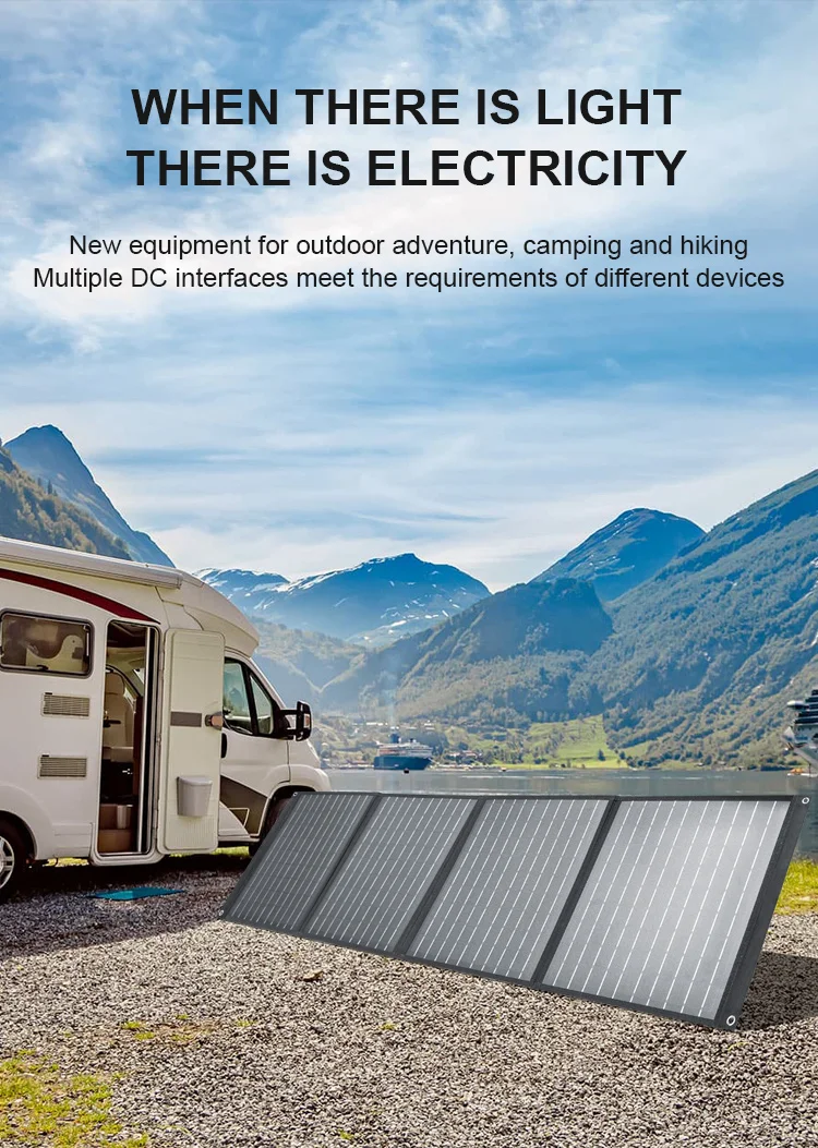 Monocrystalline Silicon Foldable Solar Panel 60w 80w 100w 200w 300w 400w Portable Folding Solar Outdoor Camping