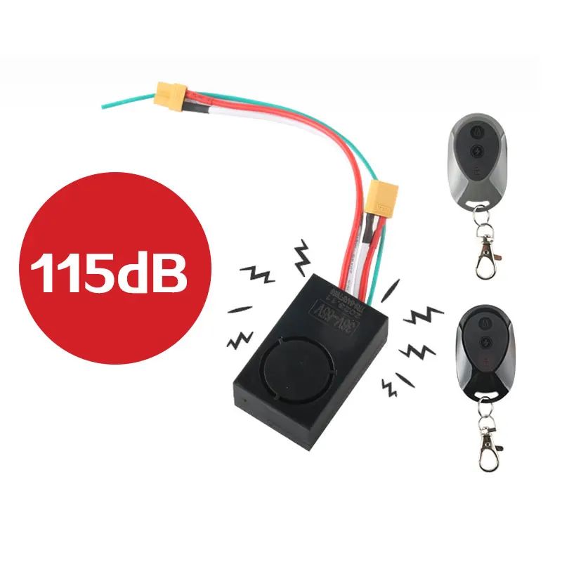 Scooter Alarm One Touch Start Electric Bike Alarm System 36 55V Anti Theft Security System for Electric Scooter