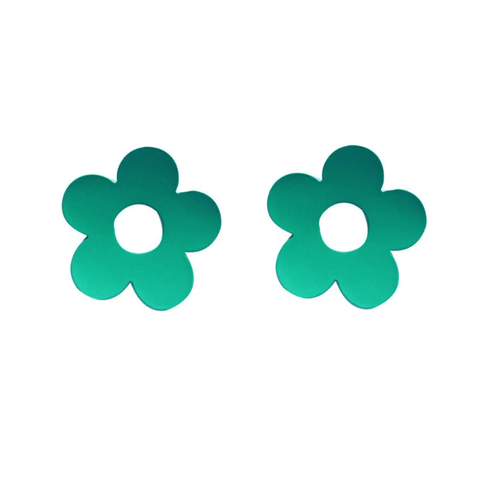 Green Earrings retro color contrast Earrings Girl Korean temperament Earrings net red Earrings