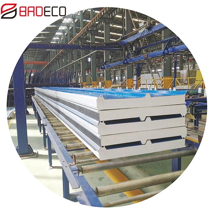 Высококачественные 100 мм пенополиуретановые сэндвич-кровельные панели/листы с тремя/четырьмя волнами