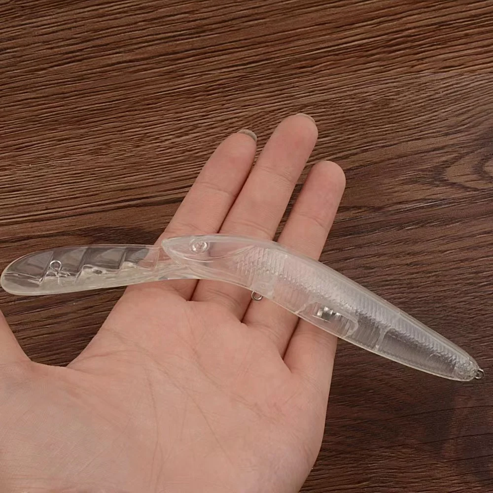 G15 Unpainted Lure Bait 19.5G/16.8CM Transparent Plastic bead Bait Artificial Long casting Lure Fishing Lure Accessories