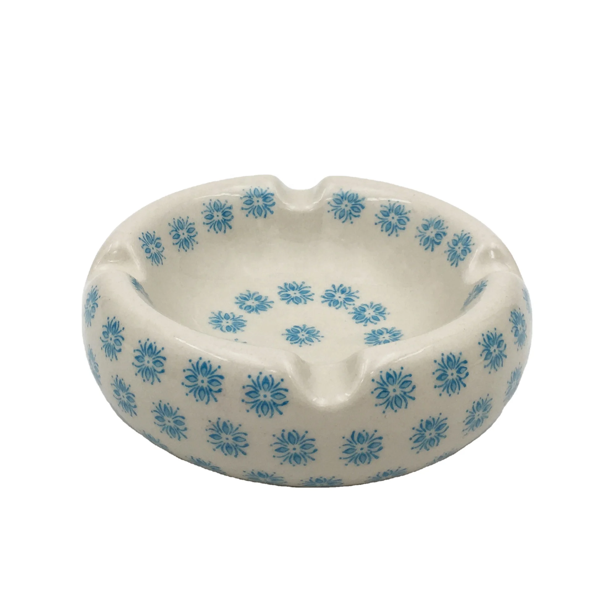 Factory wholesale new arrival creative round ceramic ashtray pocket ashtray