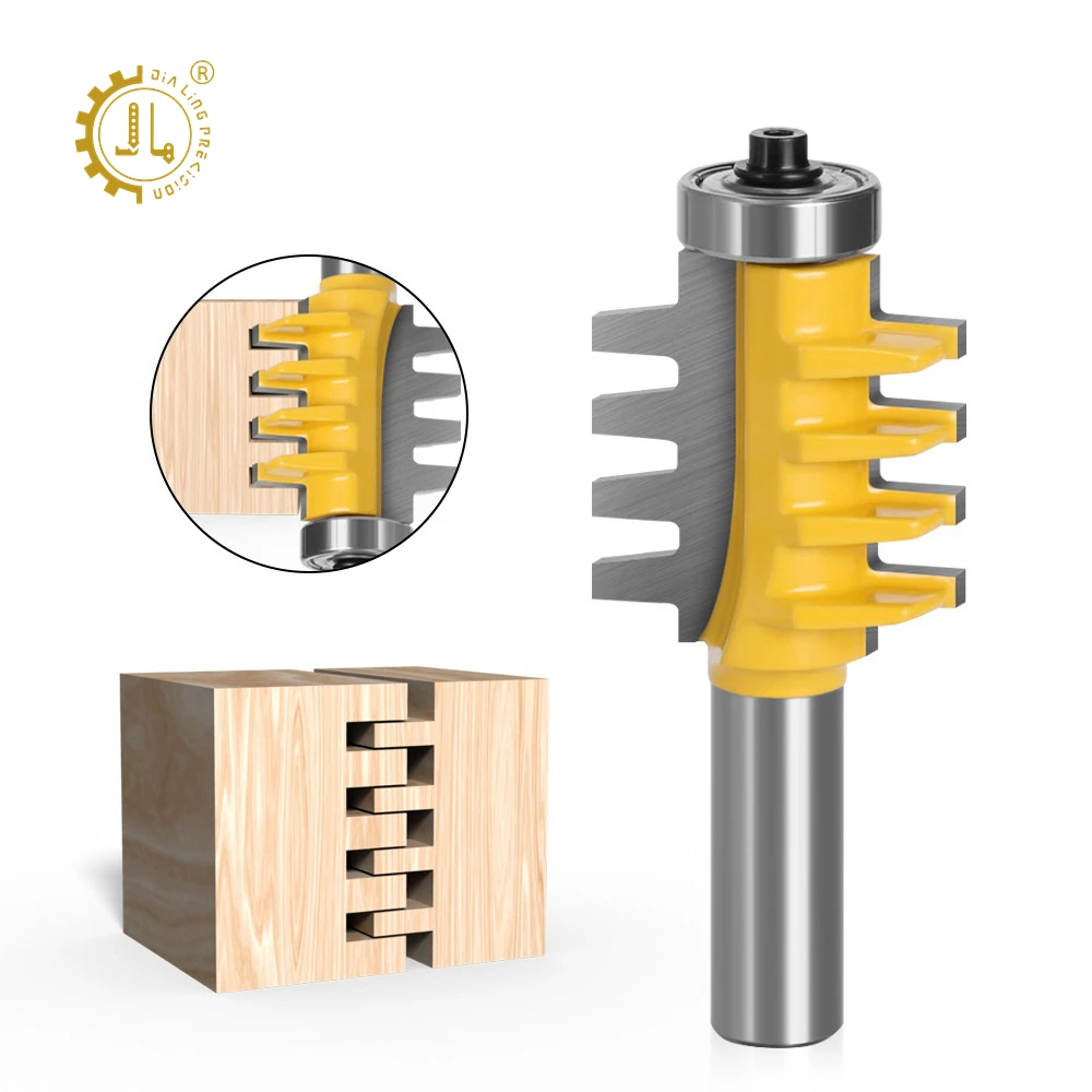 CNC Router Bits 6mm Finger Joint Bit Carbide Tipped Reversible Glue Joint Router Bit For Joints