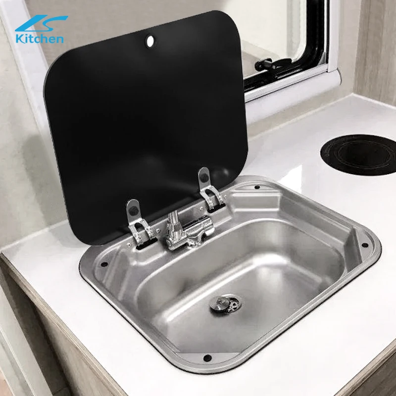 Best price LS-4237 kitchen sinks stainless steel kitchen sink pressing single square bowl sink  for touring car RV