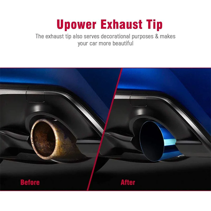 Stainless Steel Dual Exhaust For Exhaust Muffler Tail Throat Exhaust Muffler Pipe Tip