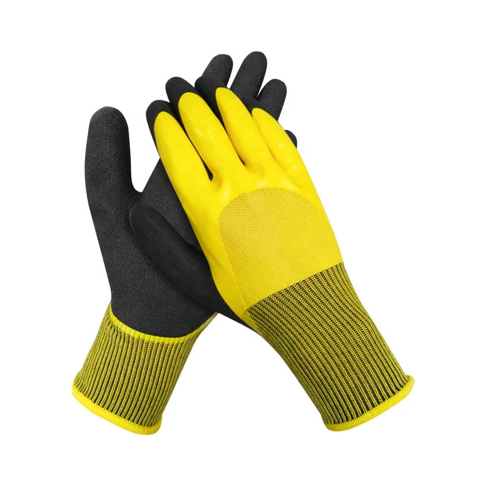 Wholesale Safety Gloves Latex Coated Garden Gloves Protective Gear Anti Slip Grip Heavy Duty Latex Coated Working Gloves