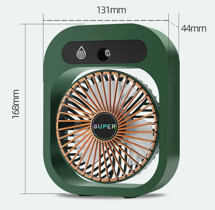 2022 New Design Factory Portable Water Spray Mist Fan Electric Usb Rechargeable Hand Mini Fan