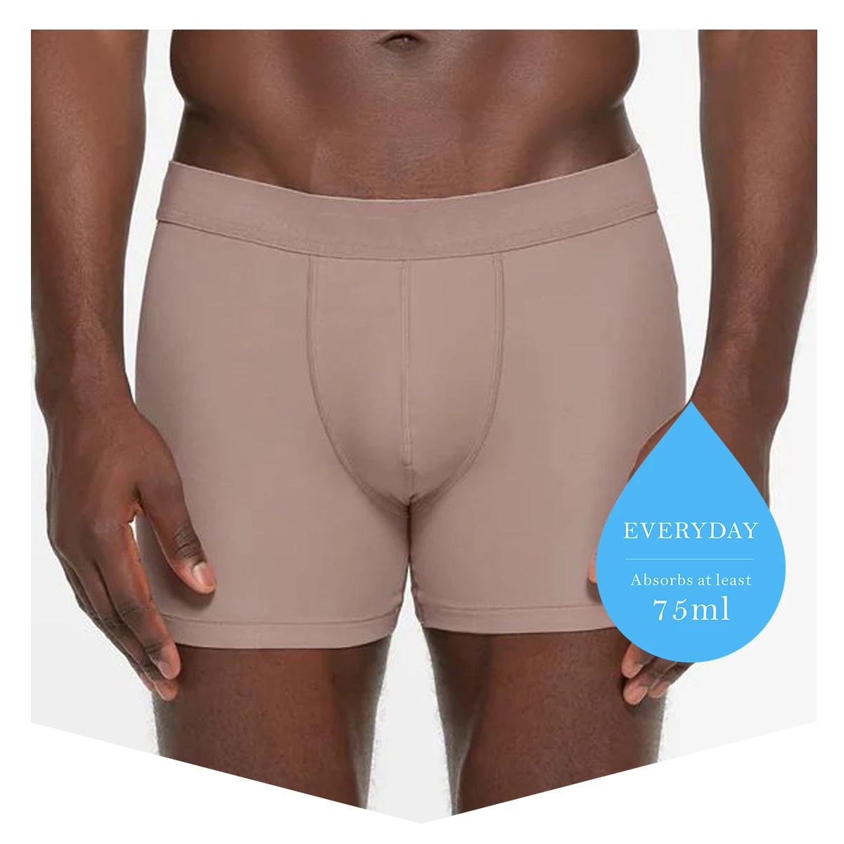 Male Incontinence boxer briefs trunk 75ml Bamboo Waterproof Washable Protection Adult Incontinence Underwear With Liner Pad