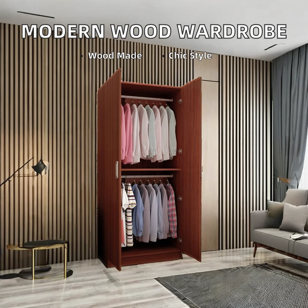 Современная домашняя мебель оптовая продажа с фабрики шкаф для одежды спальни панель хранения модный деревянный
