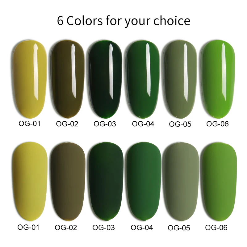 Olive Emerald Green Color Polish Nail Gel Varnish Primer for Nails Manicure Uv Lamp Gel Nail Polish