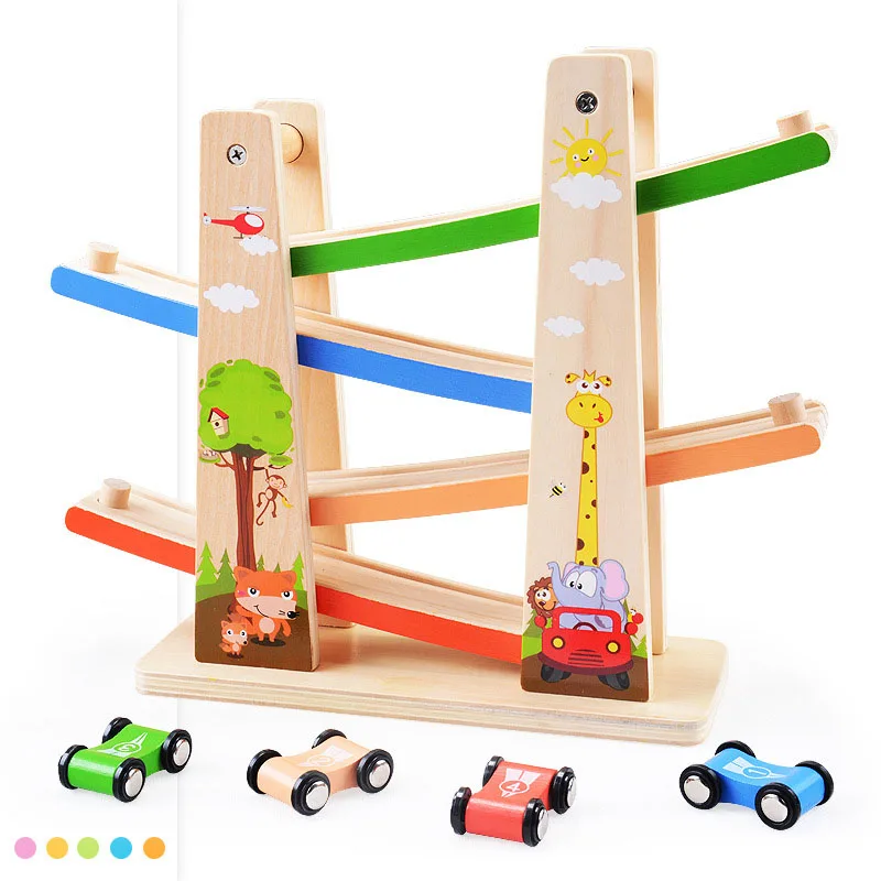 Unisex Educational Car Vehicle Parking Garage Toys for Preschool Kids Mini Level Play Competition Game Customizable Logo