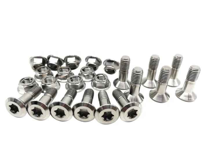 Titanium 5/16-24 flanged bolts