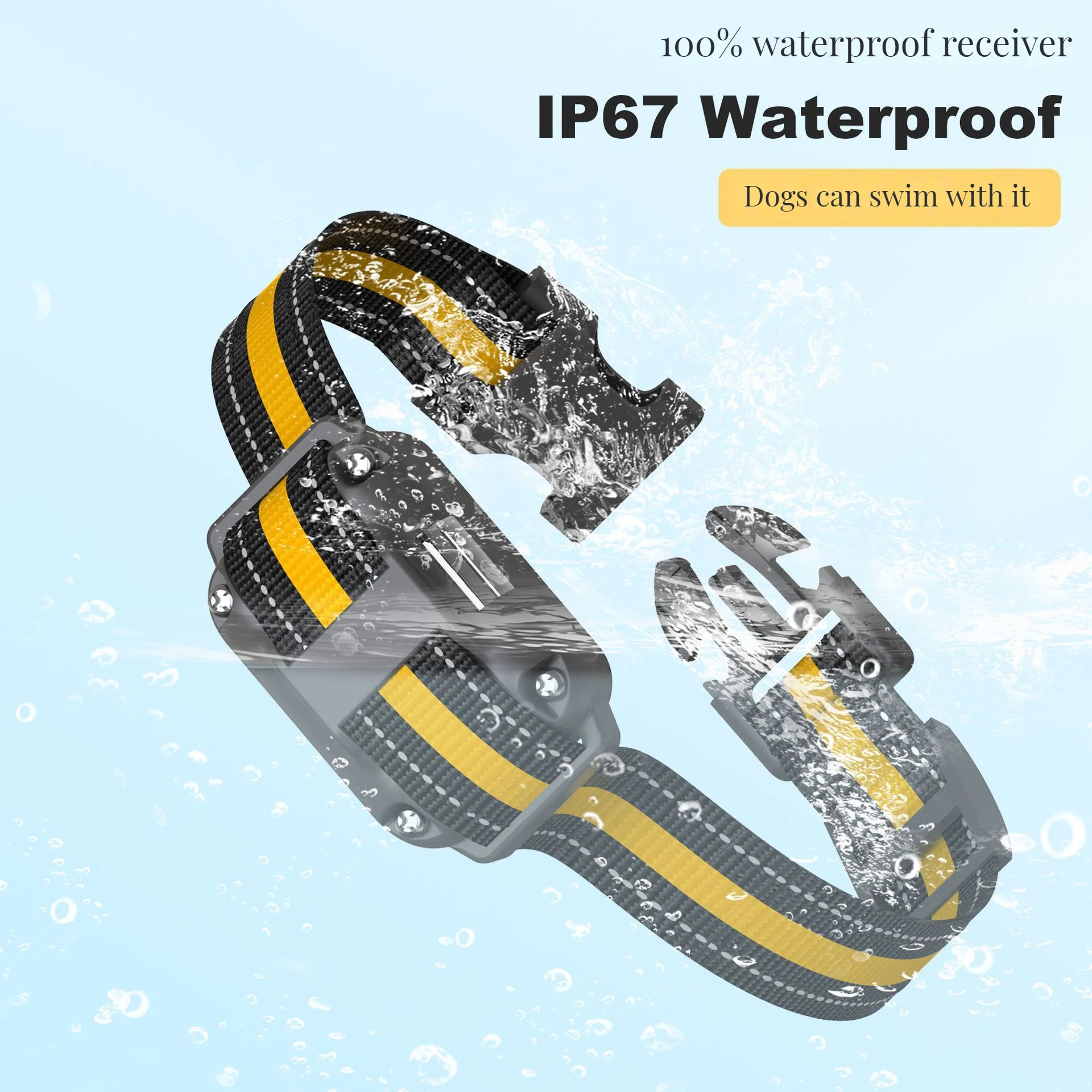 Upgraded Automatic Waterproof Rechargeable LCD Screen Bark Collar Dog Bark Control collar