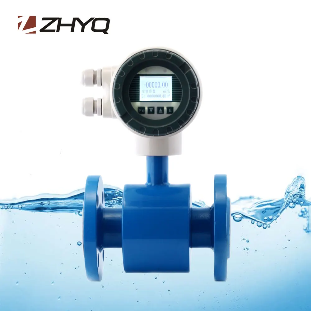 ZHYQ hot new products flowmeter made in china 4-20ma output electromagnetic flow meter