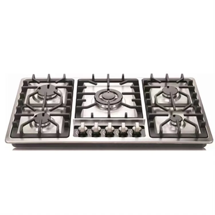 Five burner gas stove commercial gas stove burner countertop kitchen stove 5 burner gas cooker