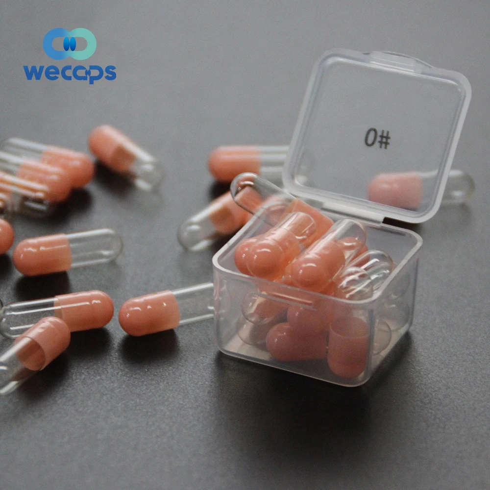 Wecaps Manufacturer Customized 0 Size Pullulan Vegetable Capsules Capsule Empty Vegetable Medicinal Pullulan Empty Capsule Shell