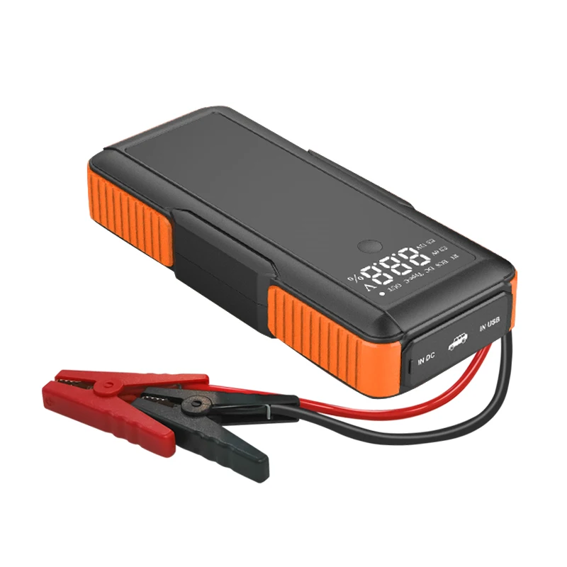 Powerful Super Capacitor Free Car Jump Starter Built-in Supercapacitor with Large LCD Display No Pre-Charging Starter