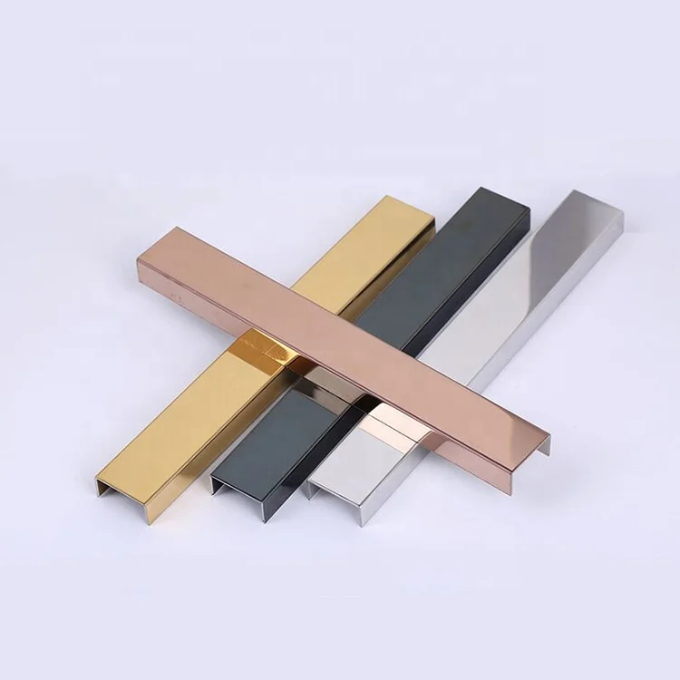 
China manufacturer decorative aluminum metal curved tile trim for furniture 