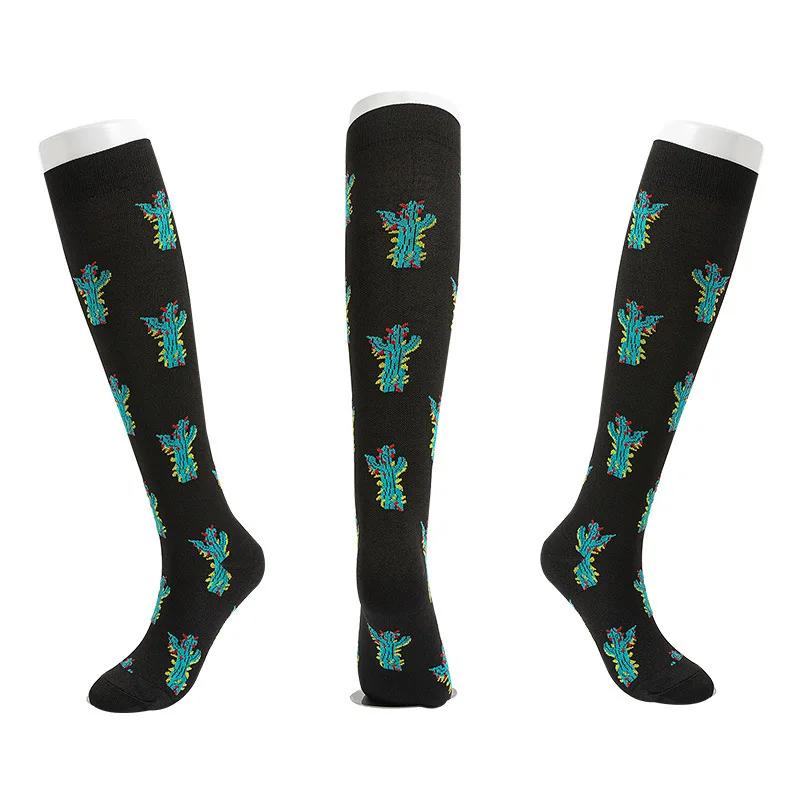 Factory Price Athletic Crew Unisex Running Wholesale Custom Print Compression Socks